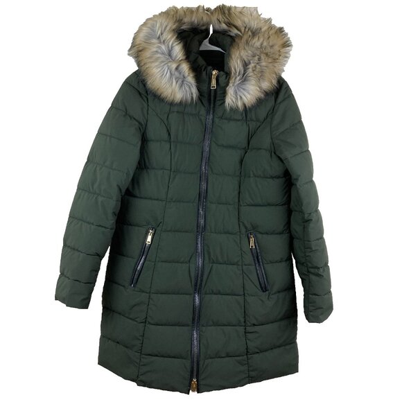 Laundry By Shelli Segal Jackets & Blazers - Laundry by Shelli Segal Womens sz L Puffer Parka Quilted Hooded Winter Jacket